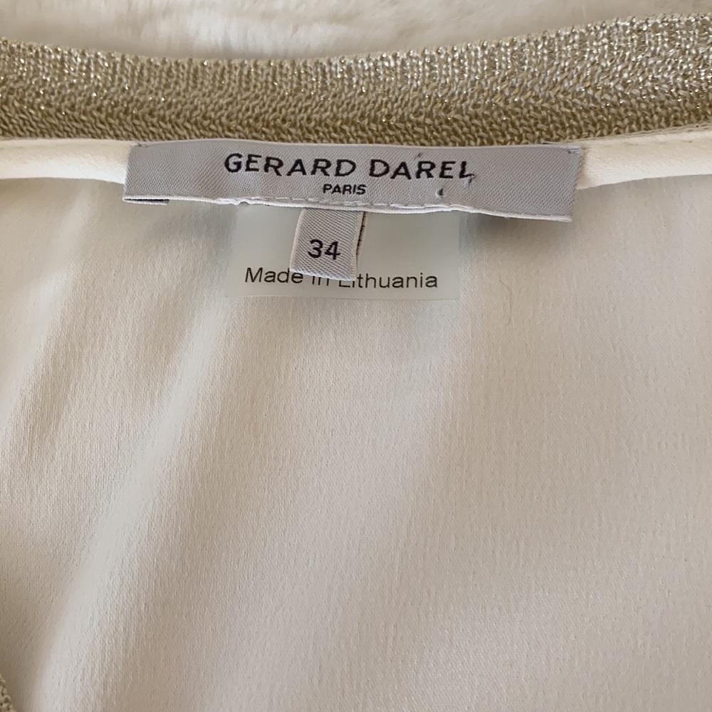 Gerard Darel Paris Off-White Harmony Dress Size France 34=US 2 - Picture 8 of 14